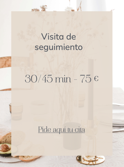 Precio de la visita de seguimiento en psiconeuroinmunología con Montse Reina, con enfoque integrativo en salud y bienestar